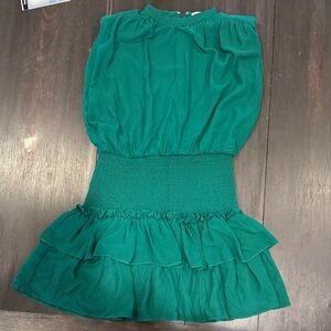 TCEC Vibrant Green Casual Dress